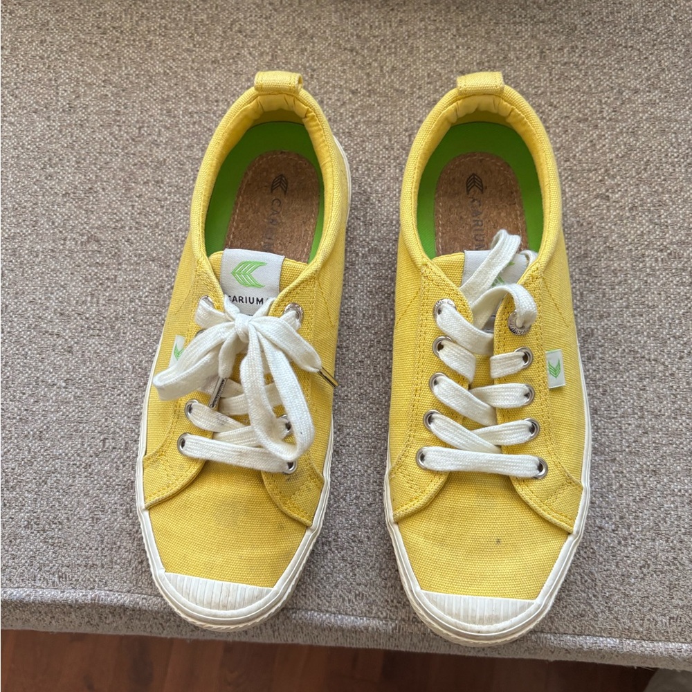 Yellow Canvas Cariuma Sneakers
